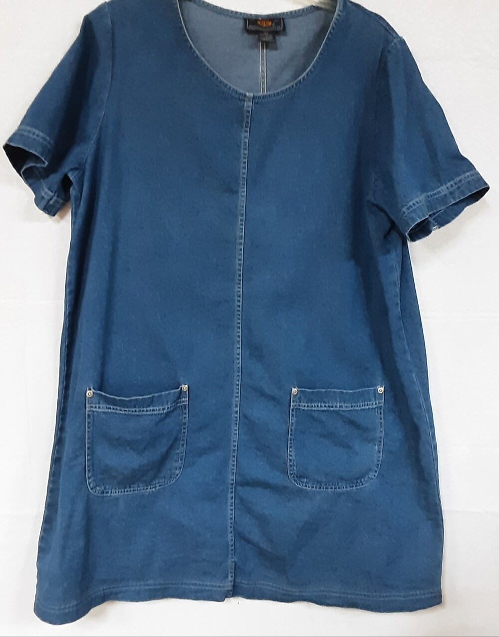 Denim Cotton A-Line Dress Size 18